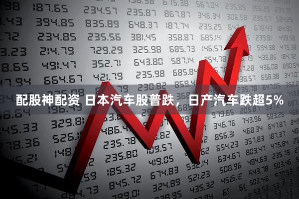 配股神配资 日本汽车股普跌，日产汽车跌超5%
