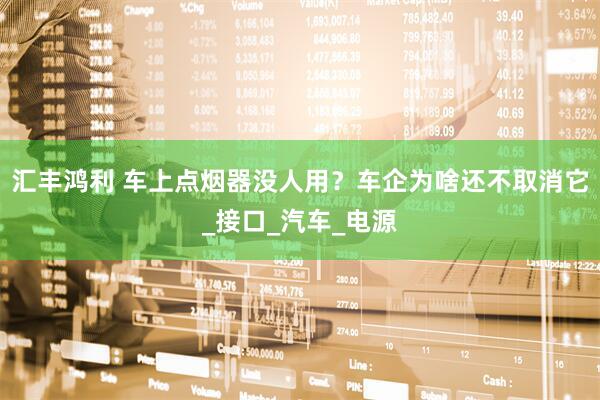 汇丰鸿利 车上点烟器没人用？车企为啥还不取消它_接口_汽车_电源